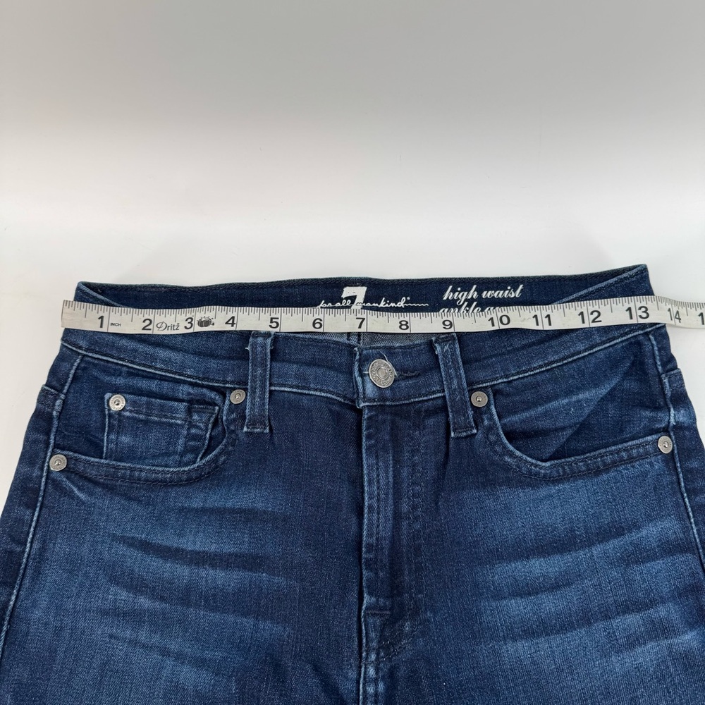 7 For All Mankind The Highest Waist Ankle Gwenevere Jeans Women's - Picture 5 of 6